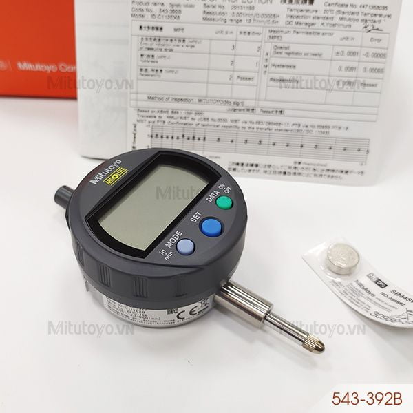 Đồng hồ so điện tử Mitutoyo 543-392B (0-12.7mm/0.5'')