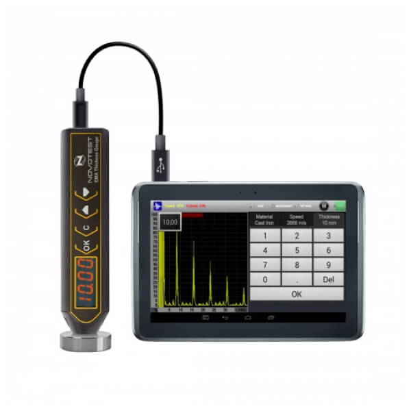 Máy đo độ dày bằng phương pháp siêu âm Novotest UT-3K-EMA