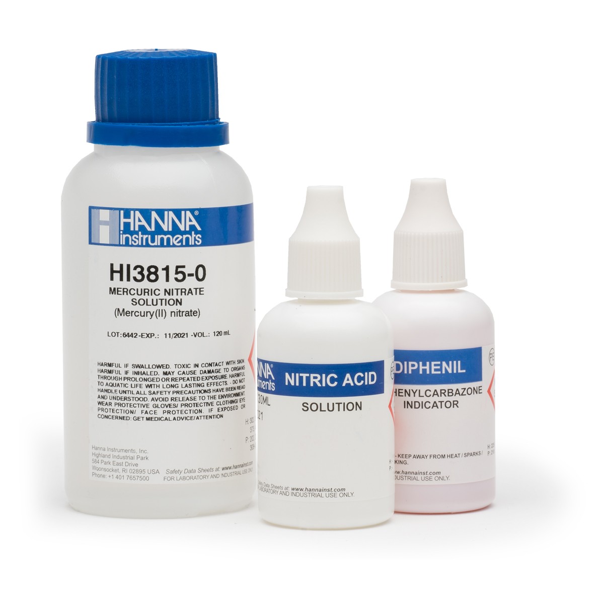 Thuốc thử cloride cho bộ dụng cụ HI3815, 100 lần đo HI3815-100