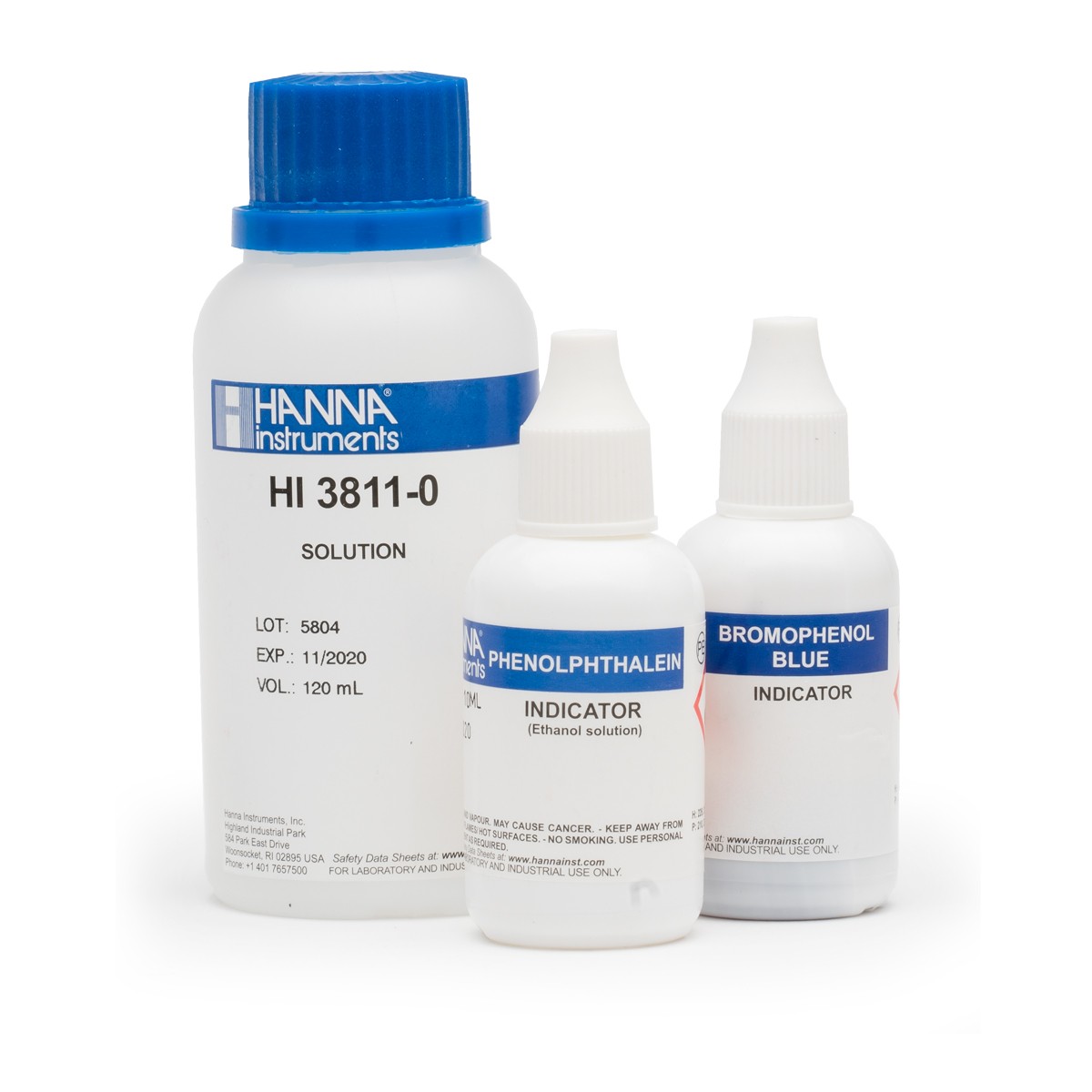 Thuốc thử kiềm cho bộ dụng cụ HI3811, 100 lần đo HI3811-100