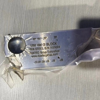 ASTM E114-15 Inch loại 1018 thép carbon Khối thử nghiệm hiệu chuẩn Mini IIW 2