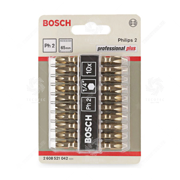 Bộ 10 mũi tua vít hai đầu Bosch 2608521042