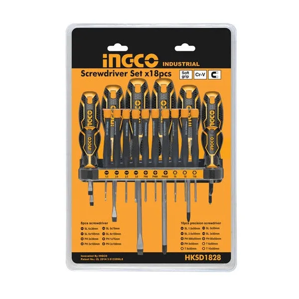 Bộ 18 tua vít INGCO HKSD1828