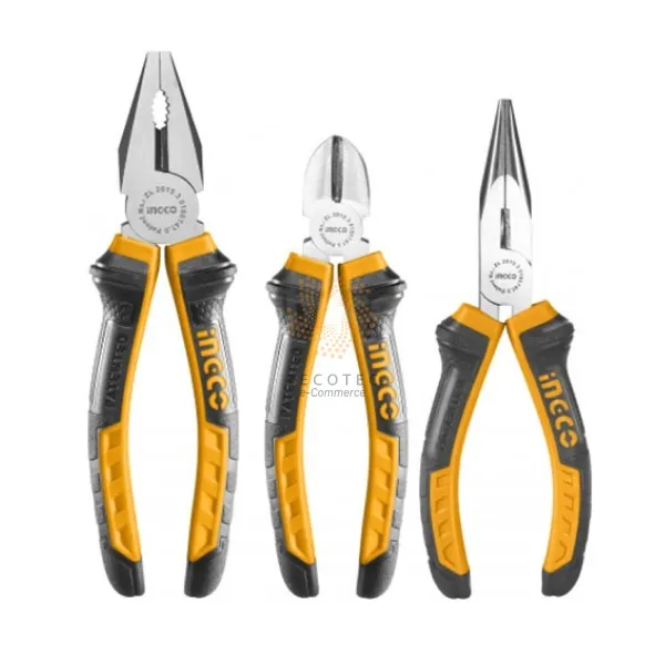 Bộ 3 kìm răng, cắt và nhọn INGCO HKPS08318