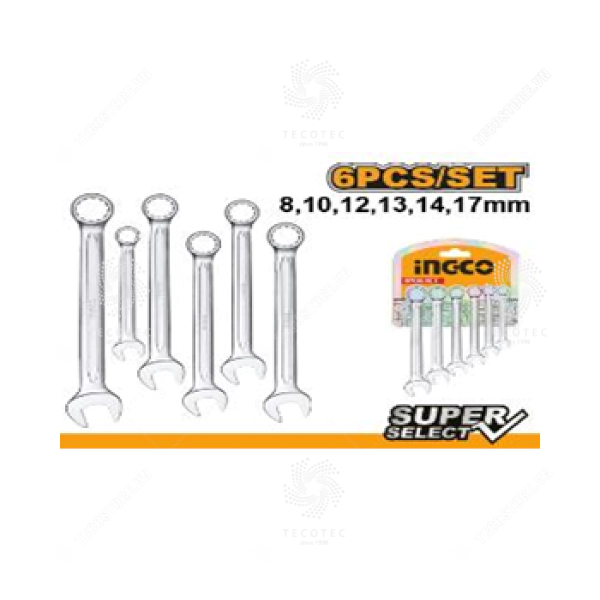 Bộ cờ lê vòng miệng 6 chi tiết INGCO HKSPA1068
