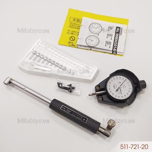 Bộ đồng hồ đo lỗ Mitutoyo 511-721-20 (18-35mm)