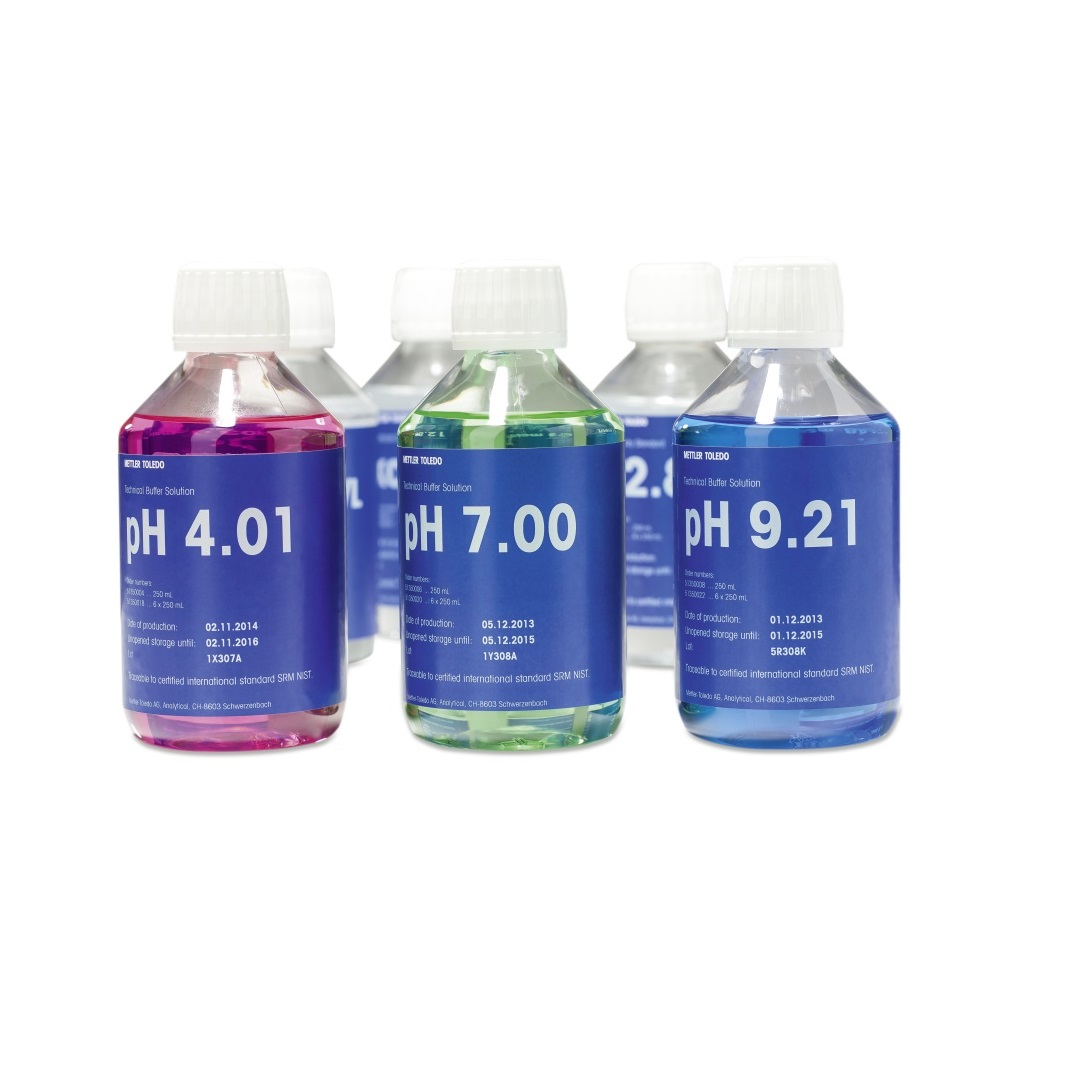 Bộ dung dịch đệm pH Mettler Toledo Rainbow Kit 1, 6x250mL 30095312
