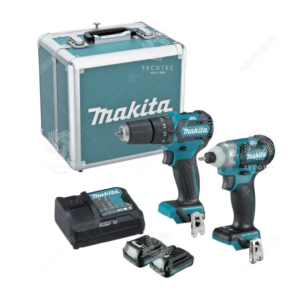 Bộ máy khoan búa và máy vặn vít dùng pin Makita CLX205SX2