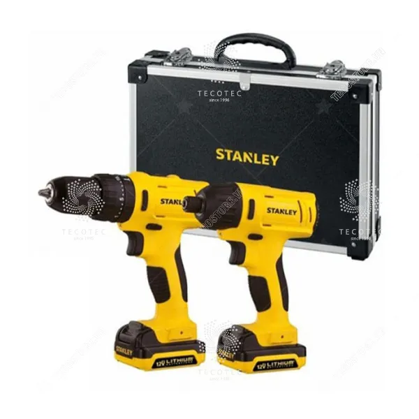 Bộ máy khoan và máy vặn vít dùng pin Stanley SCHI121S2FK-B1