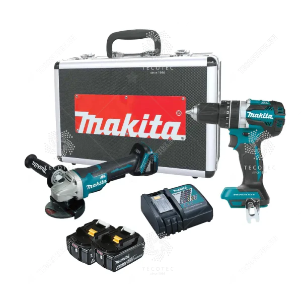 Bộ máy mài góc và máy khoan dùng pin Makita DLX2215TX2