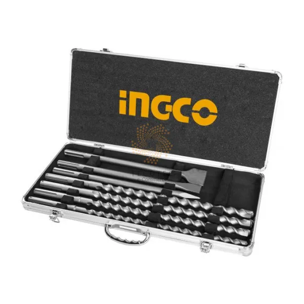 Bộ mũi khoan bê tông gài SDS Max và mũi đục INGCO AKD5075