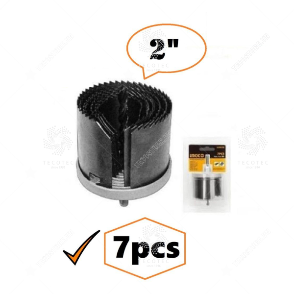 Bộ mũi khoét nhiều vòng INGCO AKHS702
