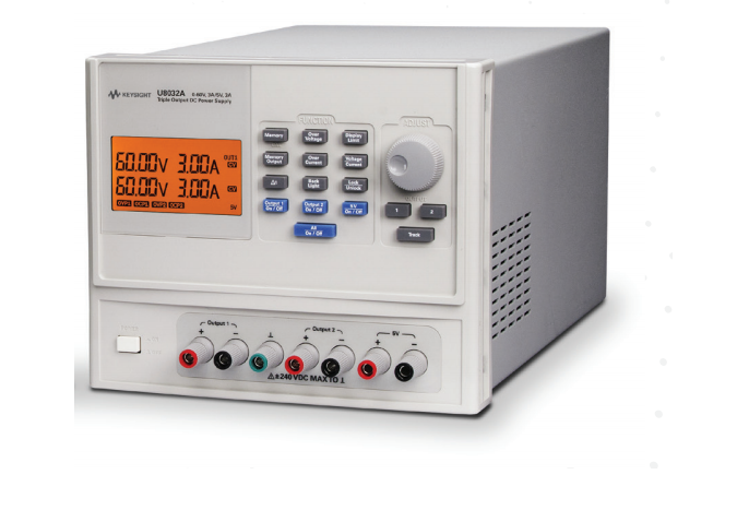 Bộ nguồn DC với 3 đầu ra KEYSIGHT U8032A (60V/3A(2x) & 5V/3A, 375W)