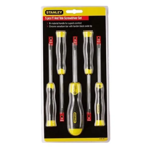Bộ tua vít lục giác hình sao 5 chi tiết Stanley 65-155-2
