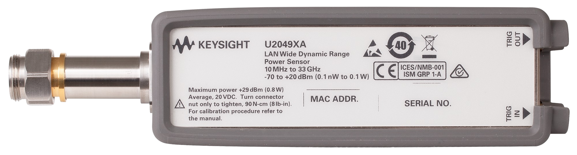 Cảm biến đo công suất KEYSIGHT U2049XA (LAN type, −70 ~ +20 dBm)