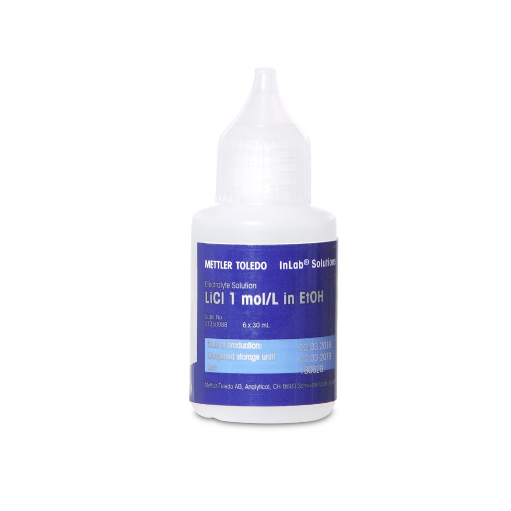 Chất điện li LiCl 1M/EtOH 6x30ml Mettler Toledo 51350088