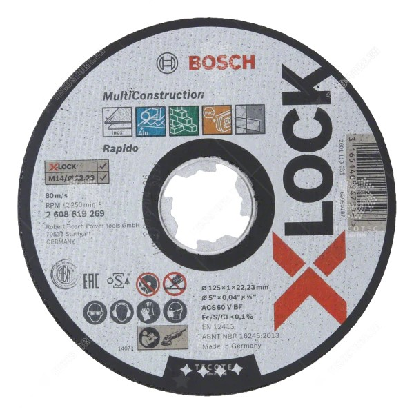 Đá cắt X-LOCK Bosch 2608619269