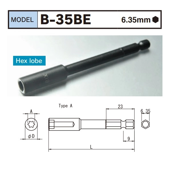 Đầu bits khẩu E B-35BE