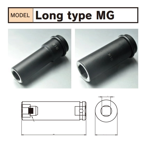 Đầu khẩu BiX 3/8 BP308MG50