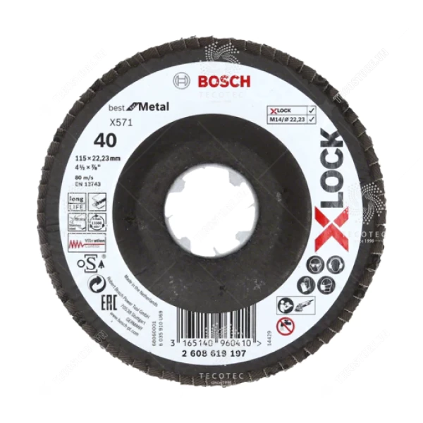 Đĩa nhám xếp Bosch X-LOCK X571 2608619197