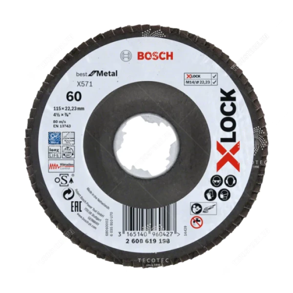 Đĩa nhám xếp Bosch X-LOCK X571 2608619198