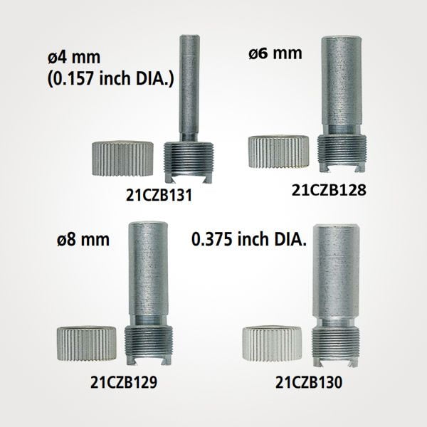 Đồ gá (thân với vòng kẹp có khía) cho đồng hồ so Mitutoyo