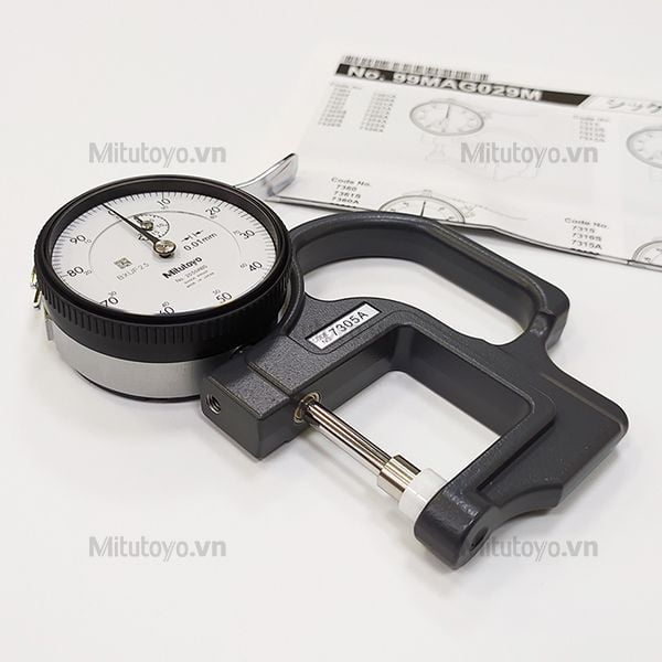 Đồng hồ đo độ dày Mitutoyo 7305A (0-20mm)
