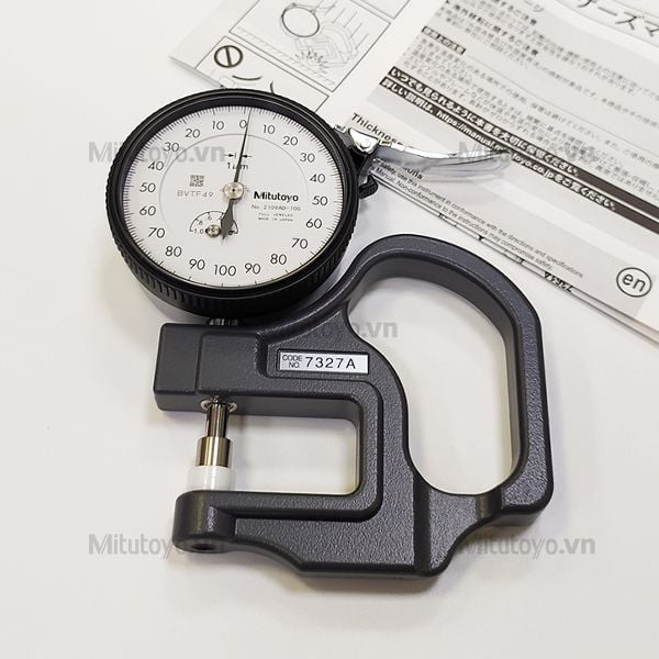 Đồng hồ đo độ dày Mitutoyo 7327A (0-1mm)