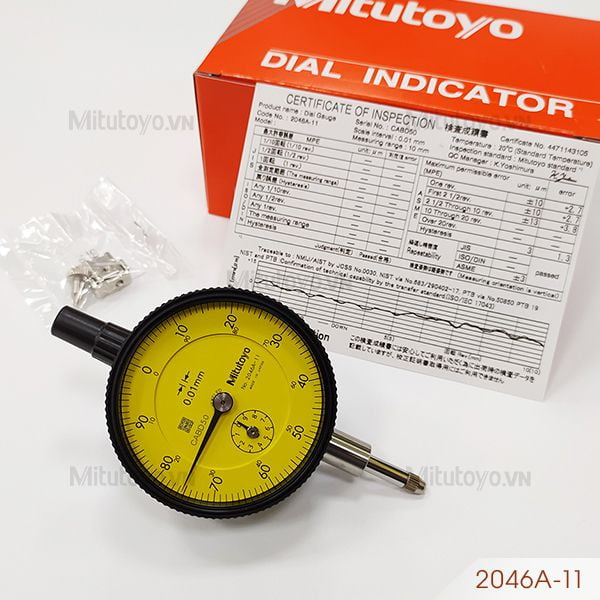 Đồng hồ so cơ khí Mitutoyo 2046A-11 (0-10mm)