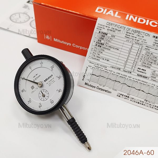 Đồng hồ so cơ khí Mitutoyo 2046A-60 (0-10mm)