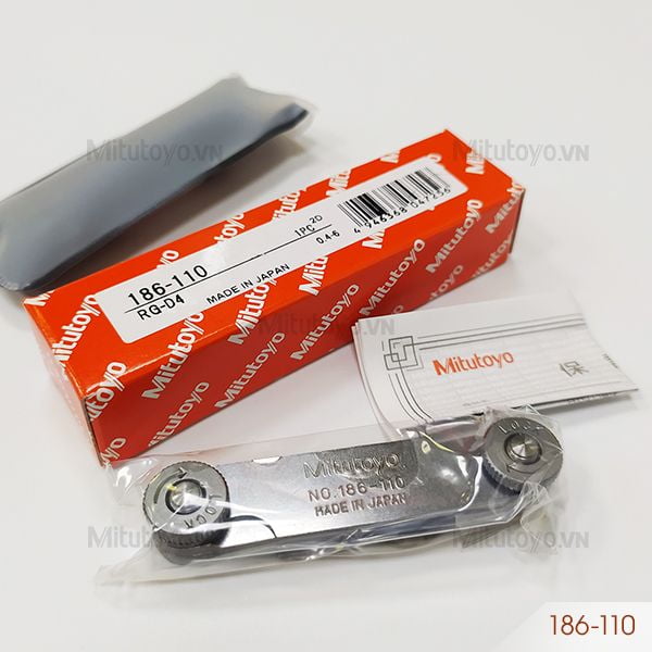 Dưỡng đo bán kính 18 lá Mitutoyo 186-110 (0.4 - 6mm)