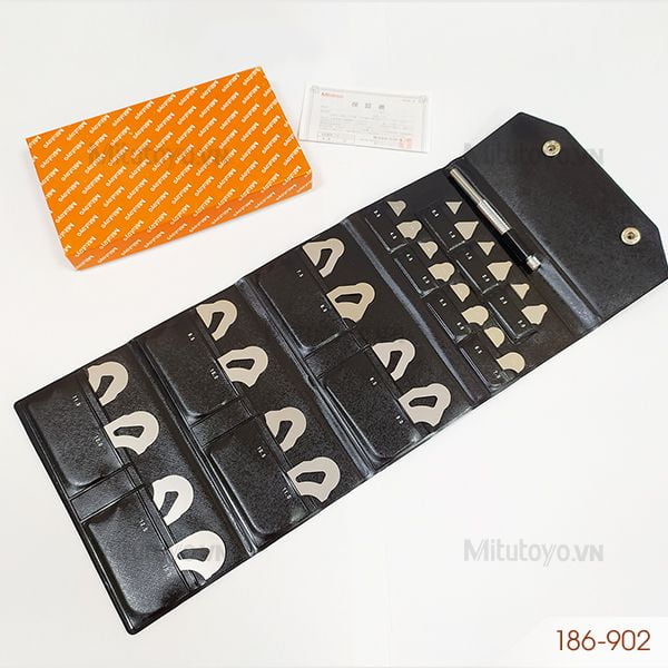 Dưỡng đo bán kính 26 lá Mitutoyo 186-902 (0.5 - 15mm)
