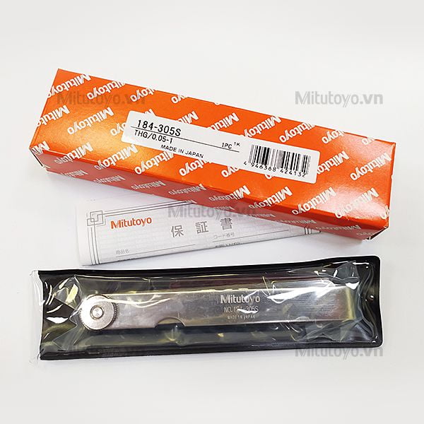 Dưỡng đo khe hở 13 lá Mitutoyo 184-305S (0.05-1mm)