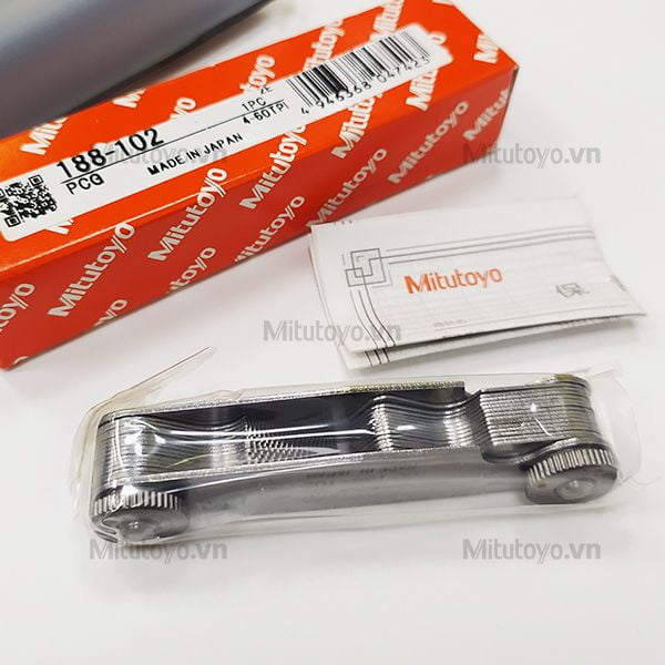Dưỡng đo ren 28 lá Mitutoyo 188-102 (4-60TPI)