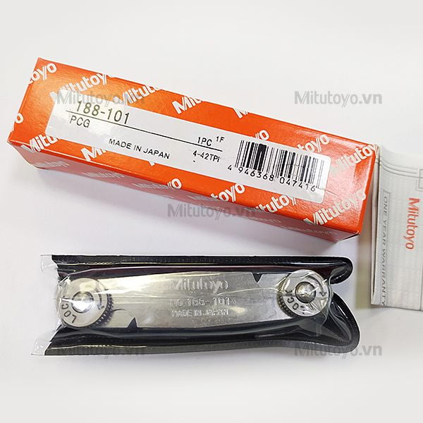 Dưỡng đo ren 30 lá Mitutoyo 188-101 (4-42TPI)