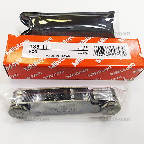 Dưỡng đo ren 30 lá Mitutoyo 188-111 (4-42TPI)