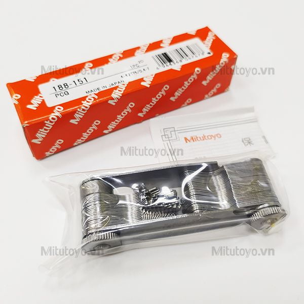 Dưỡng đo ren 51 lá Mitutoyo 188-151 (0.4-7mm)