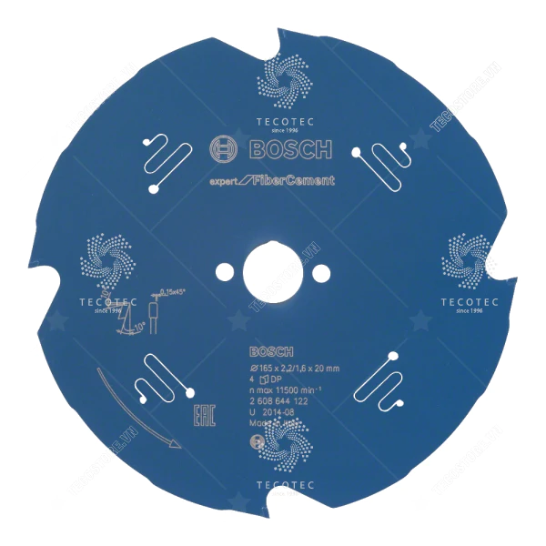 Lưỡi cưa fibro xi măng 4 răng Bosch EX FC H 2608644344