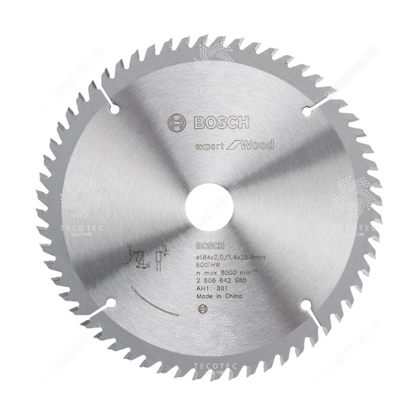 Lưỡi cưa gỗ 60 răng Bosch 2608642985