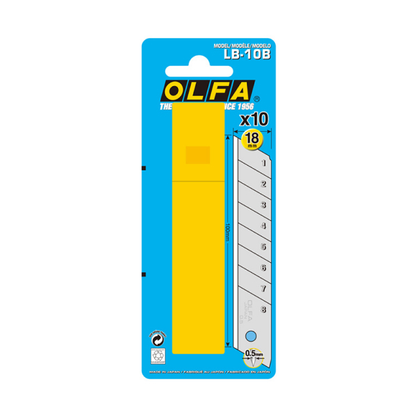Lưỡi dao cắt màu bạc OLFA LB-10B