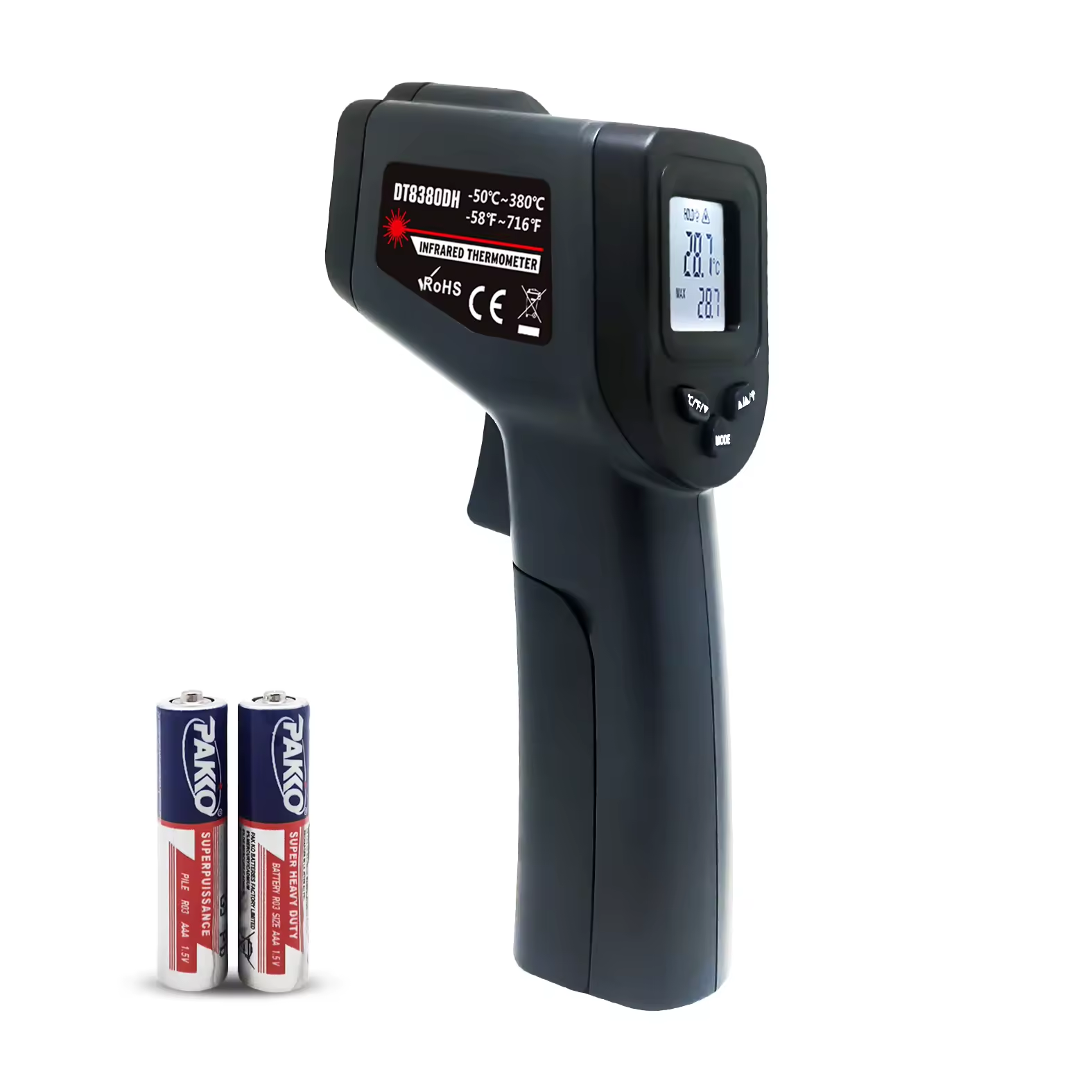 Máy đo nhiệt độ không tiếp xúc Súng nhiệt nhà bếp DT8380DH