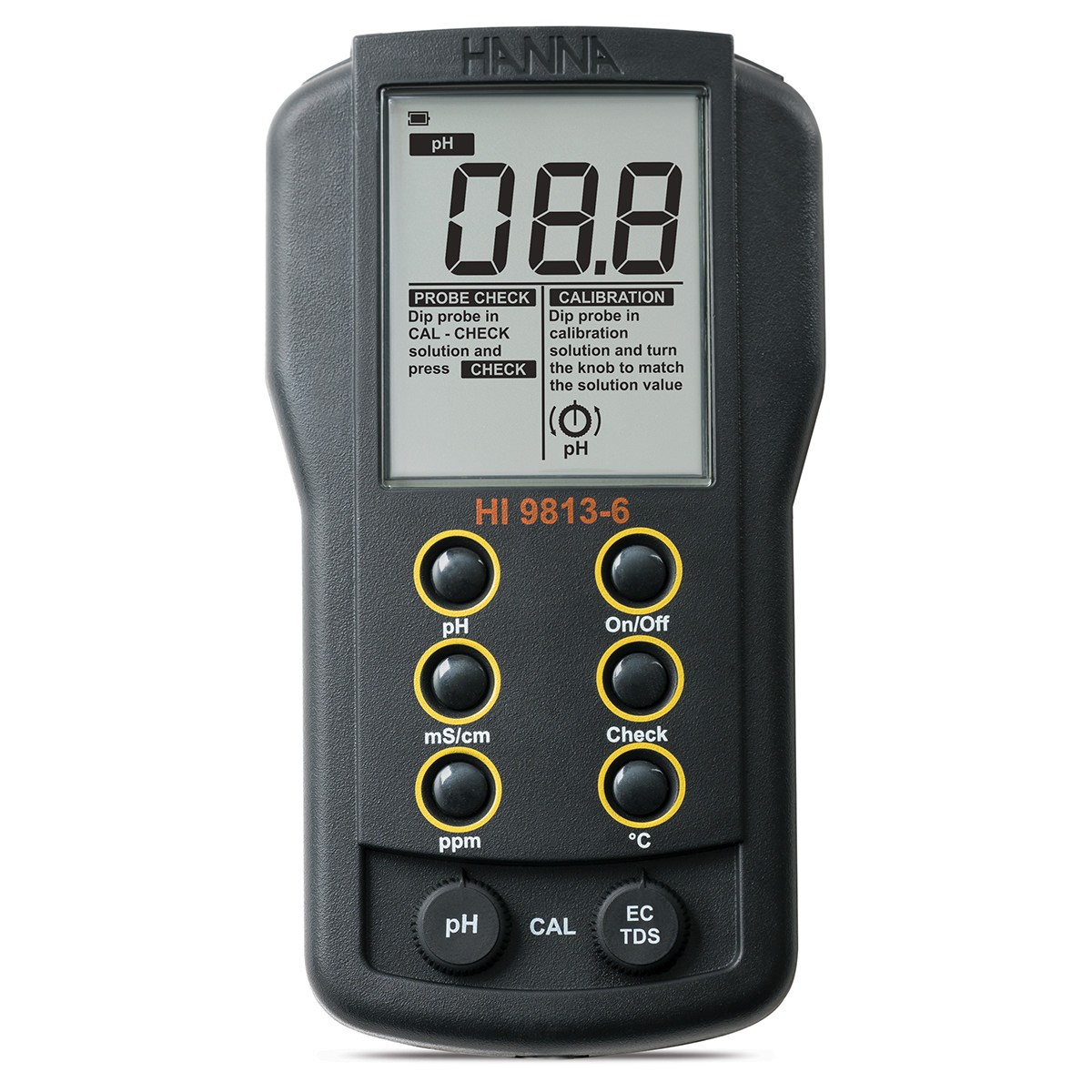 Máy đo nhiệt độ/pH/EC/TDS thang cao Hanna HI9813-5