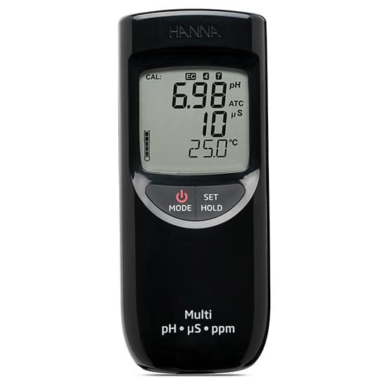 Máy đo nhiệt độ/pH/EC/TDS thang thấp Hanna HI991300 (chống thấm nước)