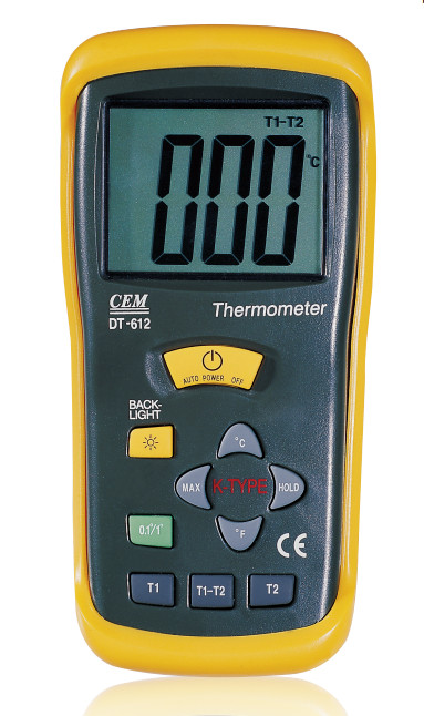 MÁY ĐO NHIỆT ĐỘ TIẾP XÚC 2 KÊNH CEM DT-612