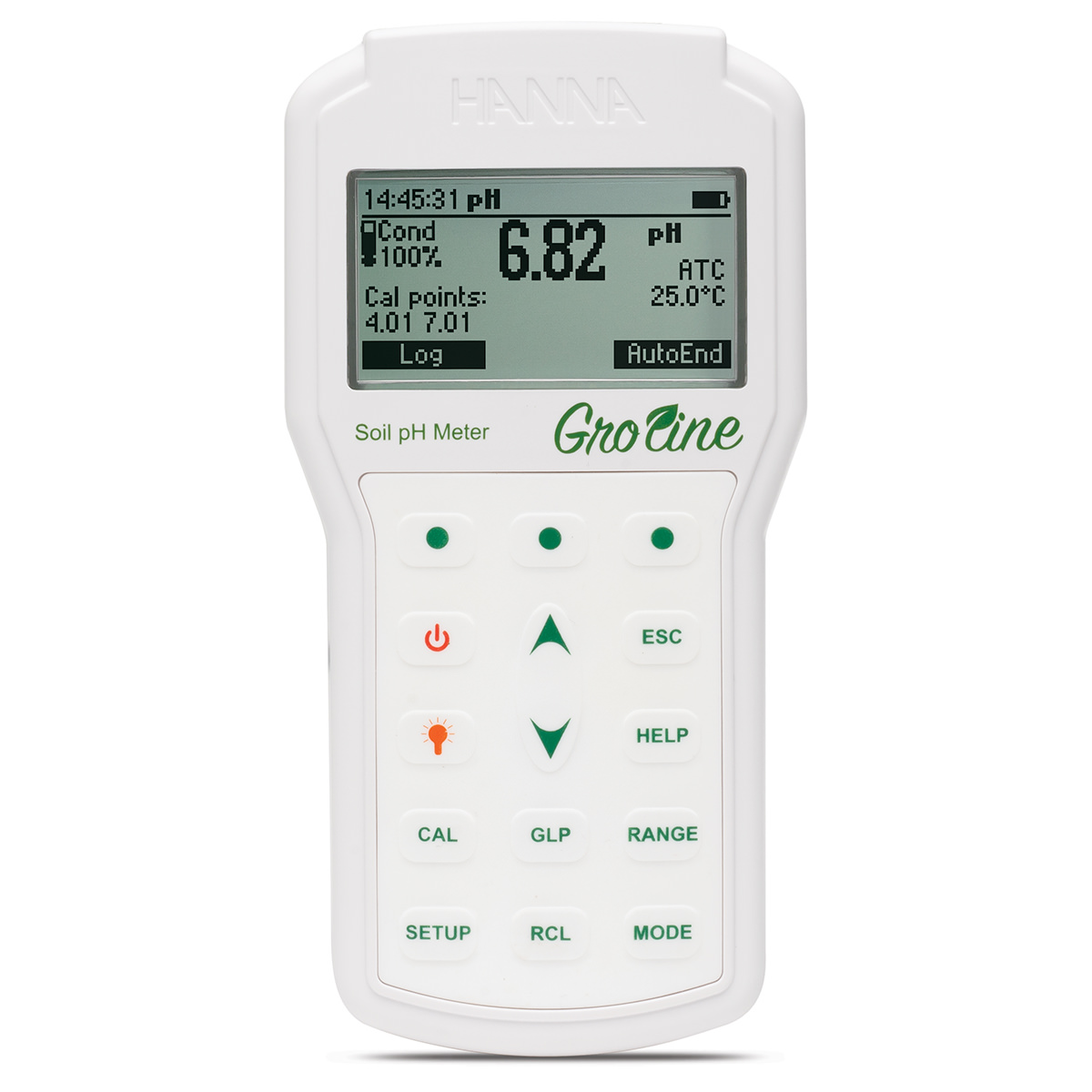 Máy đo pH và nhiệt độ của đất và nước Hanna Groline HI98168
