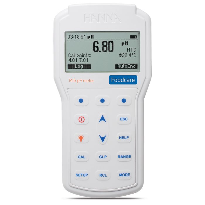 Máy đo pH và nhiệt độ trong sữa Hanna HI98162