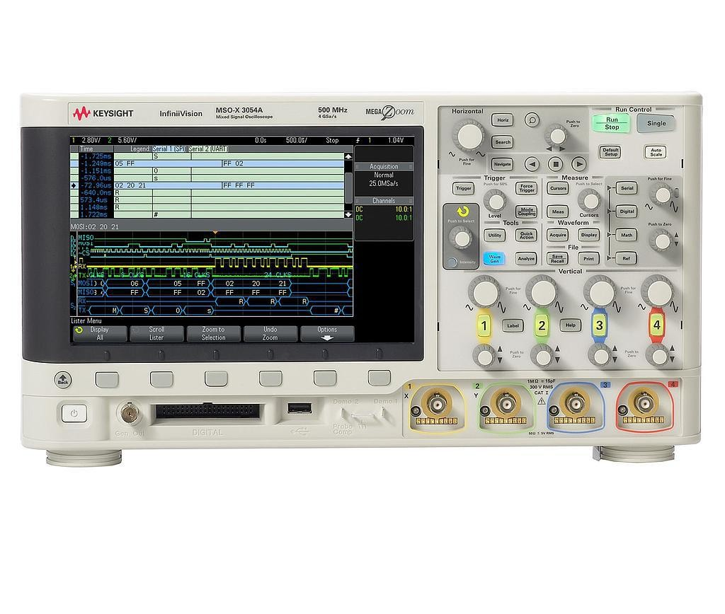 Máy hiện sóng KEYSIGHT DSOX3052A (500MHz, 2CH, 4 GSa/s)