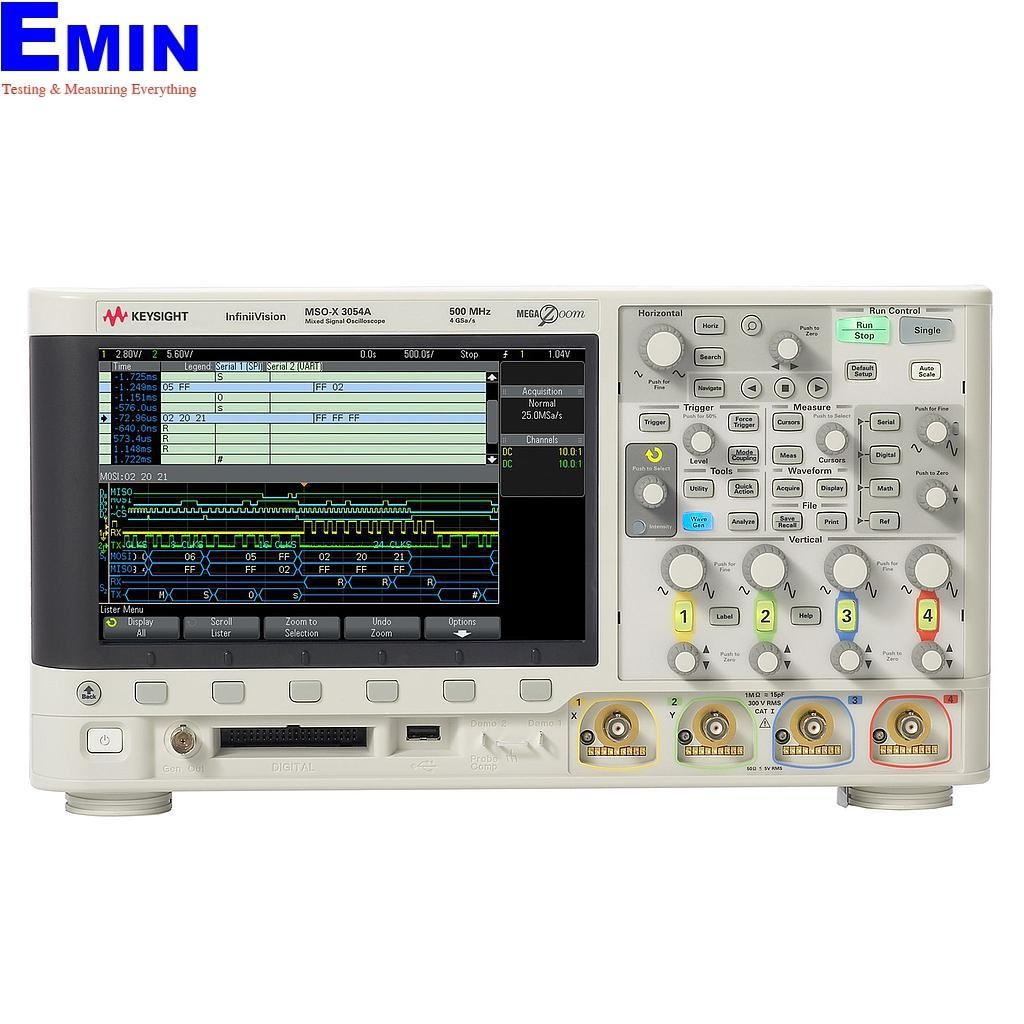 Máy hiện sóng KEYSIGHT DSOX3104A (1GHz, 4CH, 5 GSa/s)