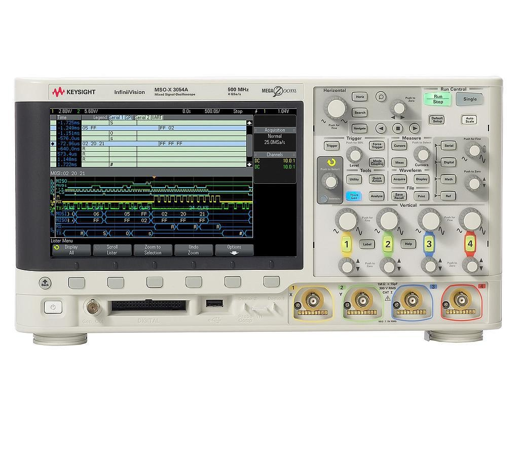 Máy hiện sóng KEYSIGHT MSOX3054A (500MHz, 4CH, 4 GSa/s)