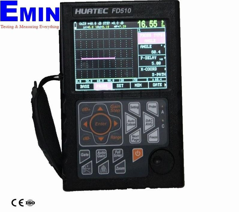 Máy siêu âm khuyết tật HUATEC FD510 (0 ~ 6000 mm, 110dB Gain)